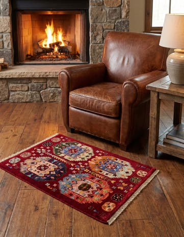 2' 1 x 3' Hand Knotted Ariana Ziegler Rug