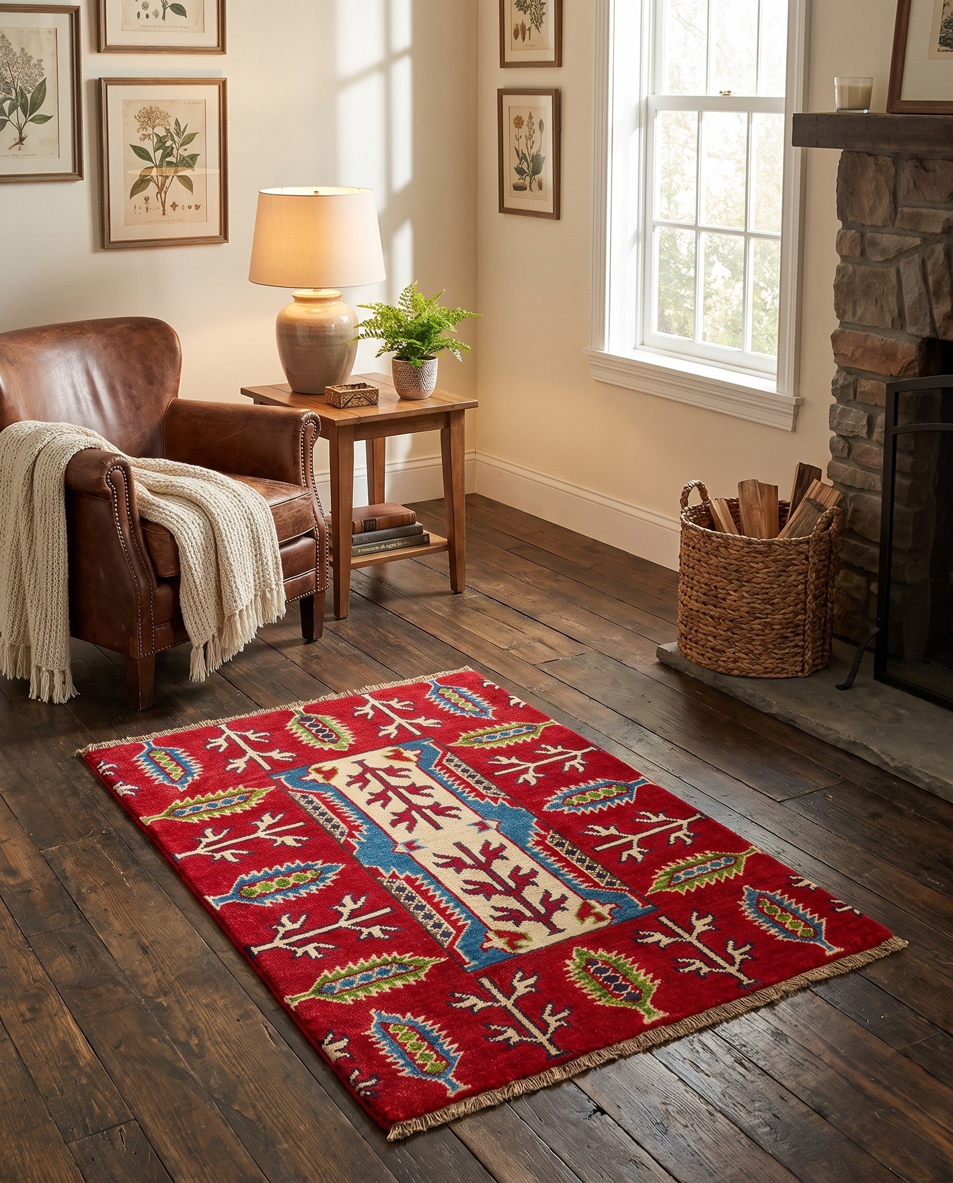 2' 1 x 2' 11 Hand Knotted Kazak Rug