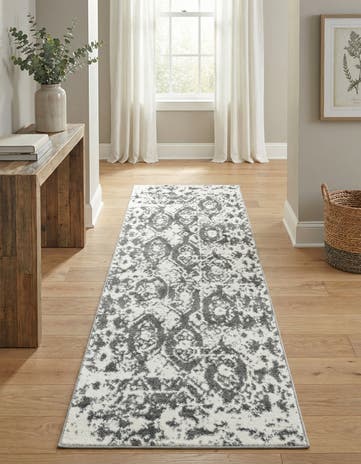 Light Gray Venice Runner Rug