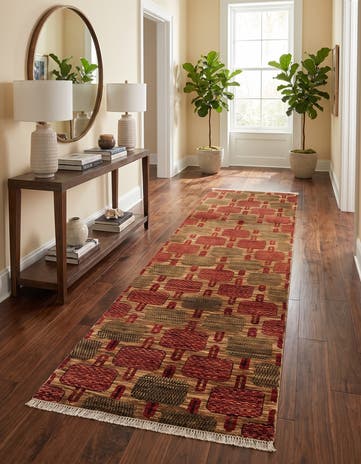 2' 9 x 9' 5 Hand Knotted Ziegler Modern Runner Rug