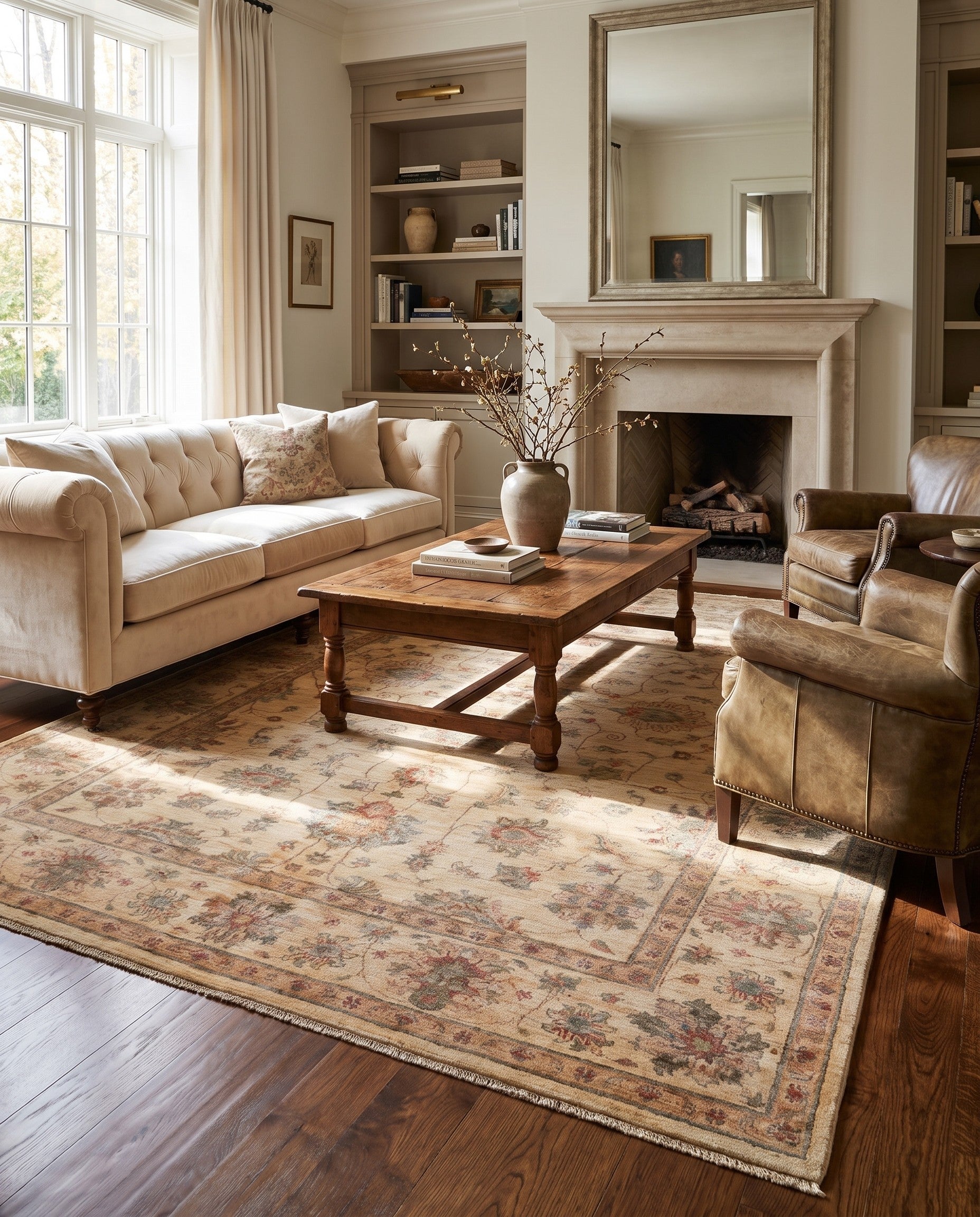5' 10 x 8' 4 Hand Knotted Ziegler Rug