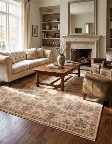 5' 10 x 8' 4 Hand Knotted Ziegler Rug
