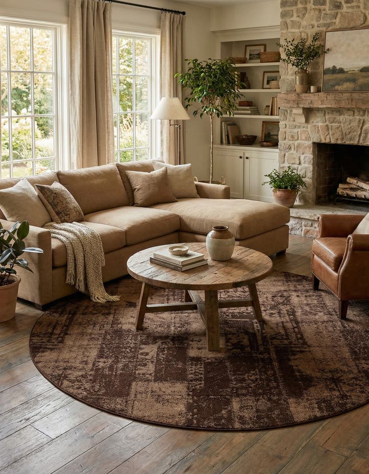 7' 10 x 7' 10 Equinox Round Rug