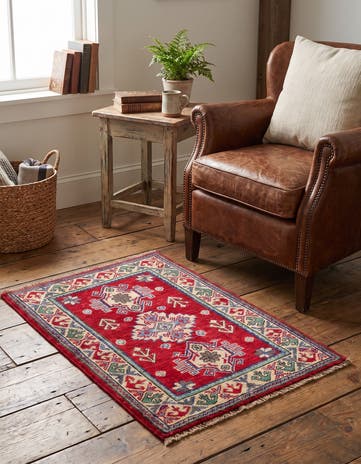 2' x 2' 11 Hand Knotted Kazak Rug