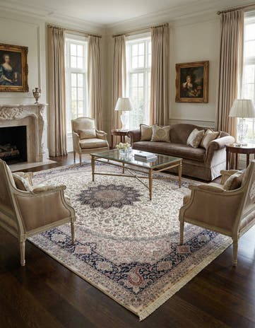 8' 4 x 11' 8 Hand Knotted China Fine Silk Rug