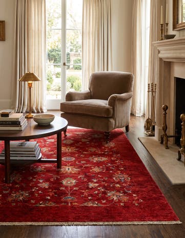 5' x 6' 4 Hand Knotted Ariana Ziegler Rug