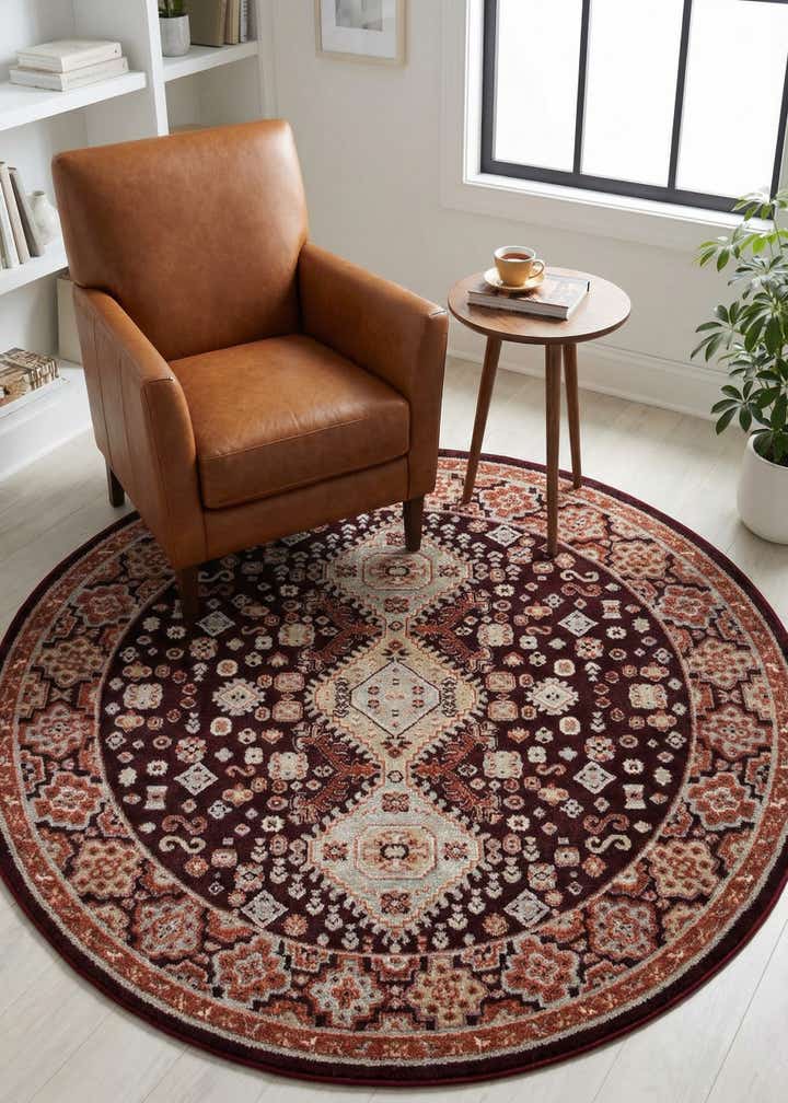 5' 3 x 5' 3 Kamala Washable Round Rug