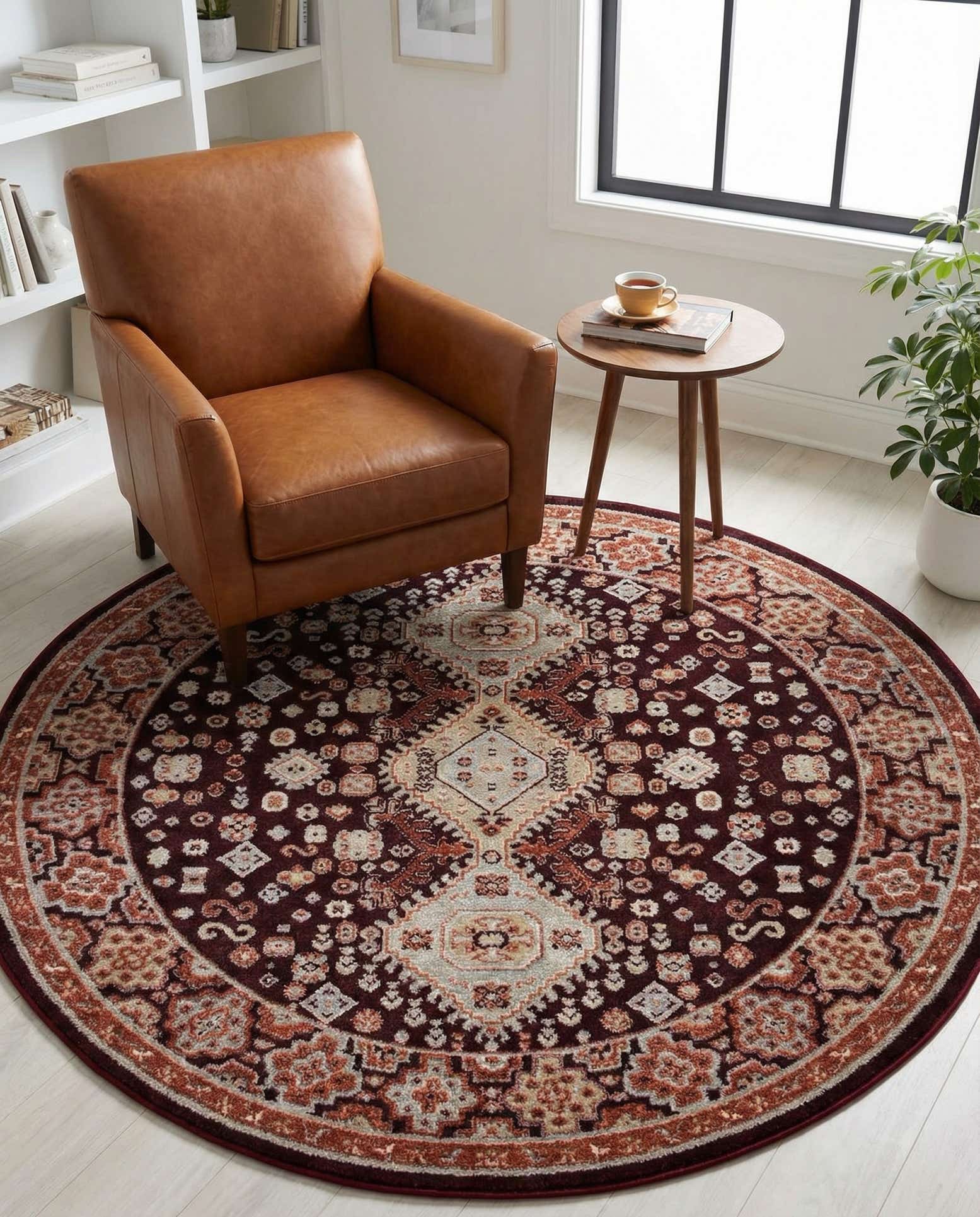 5' 3 x 5' 3 Kamala Washable Round Rug