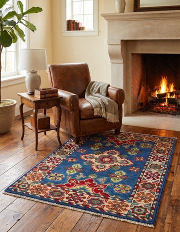 2' 1 x 3' Hand Knotted Kazak Rug