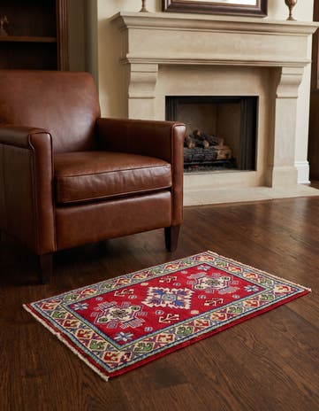 2' x 3' Hand Knotted Kazak Rug