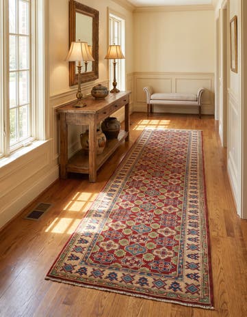 2' 10 x 12' 10 Hand Knotted Kazak Runner Rug