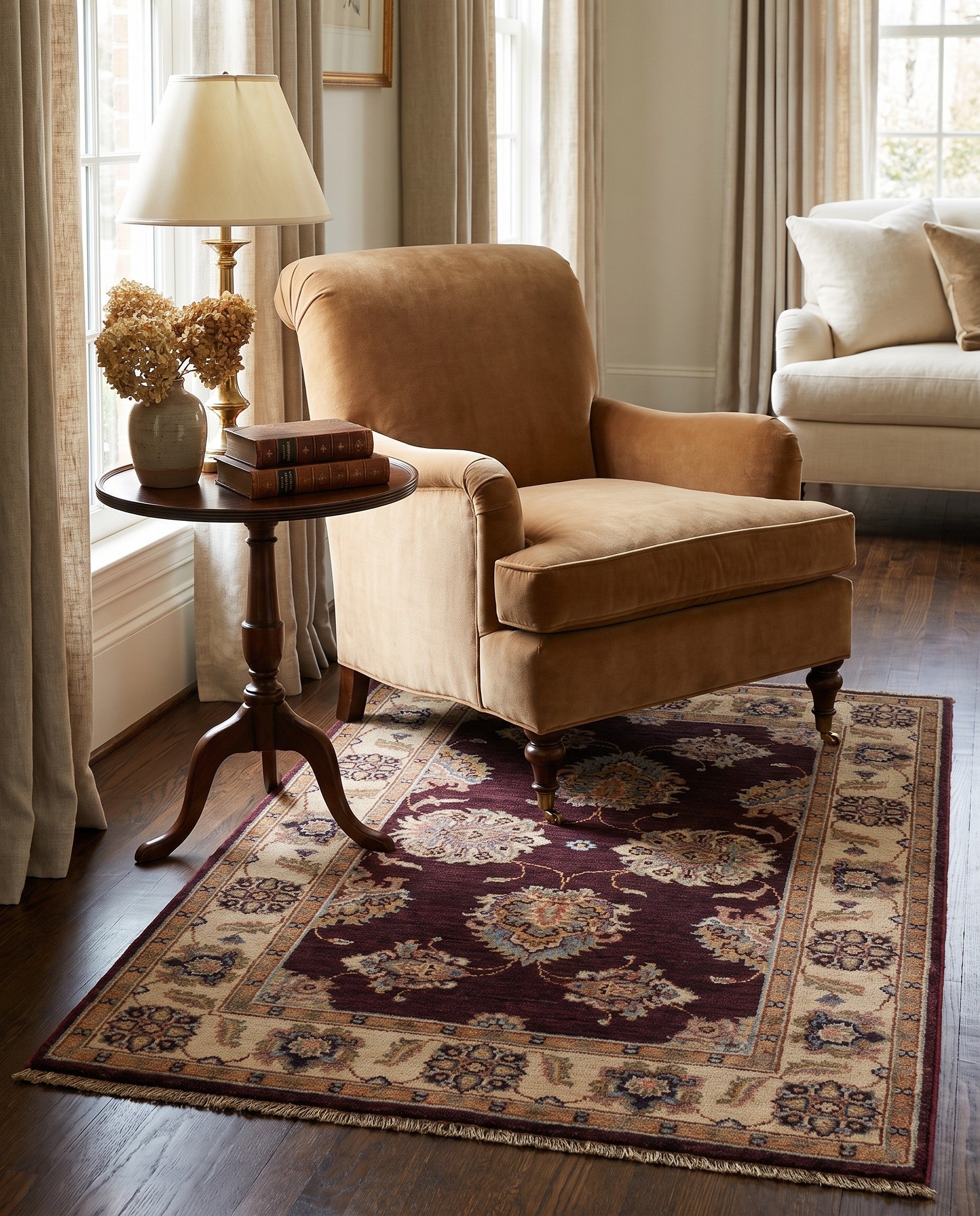 2' 9 x 4' 1 Hand Knotted Ziegler Rug