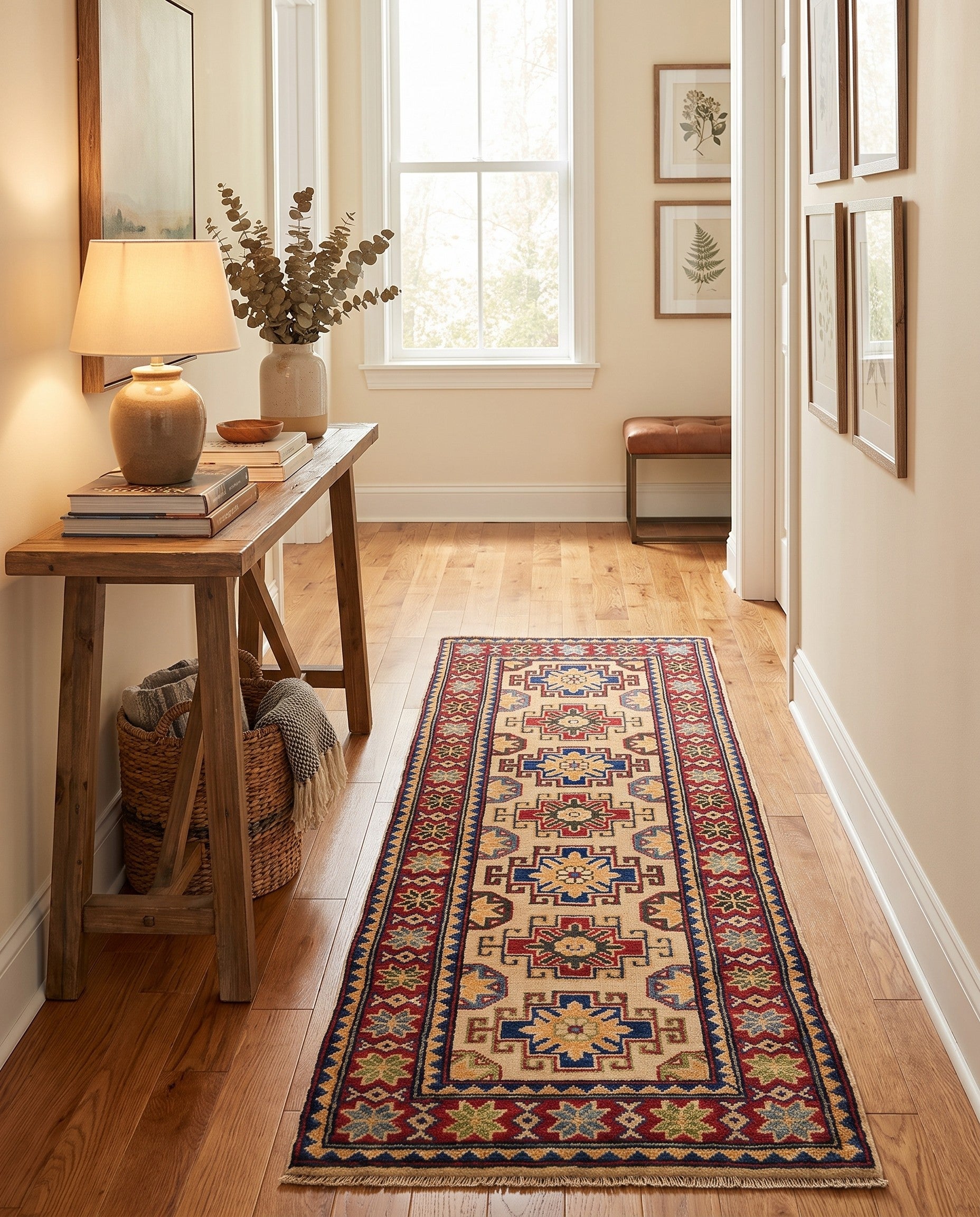 2' x 6' Hand Knotted Kazak Runner Rug