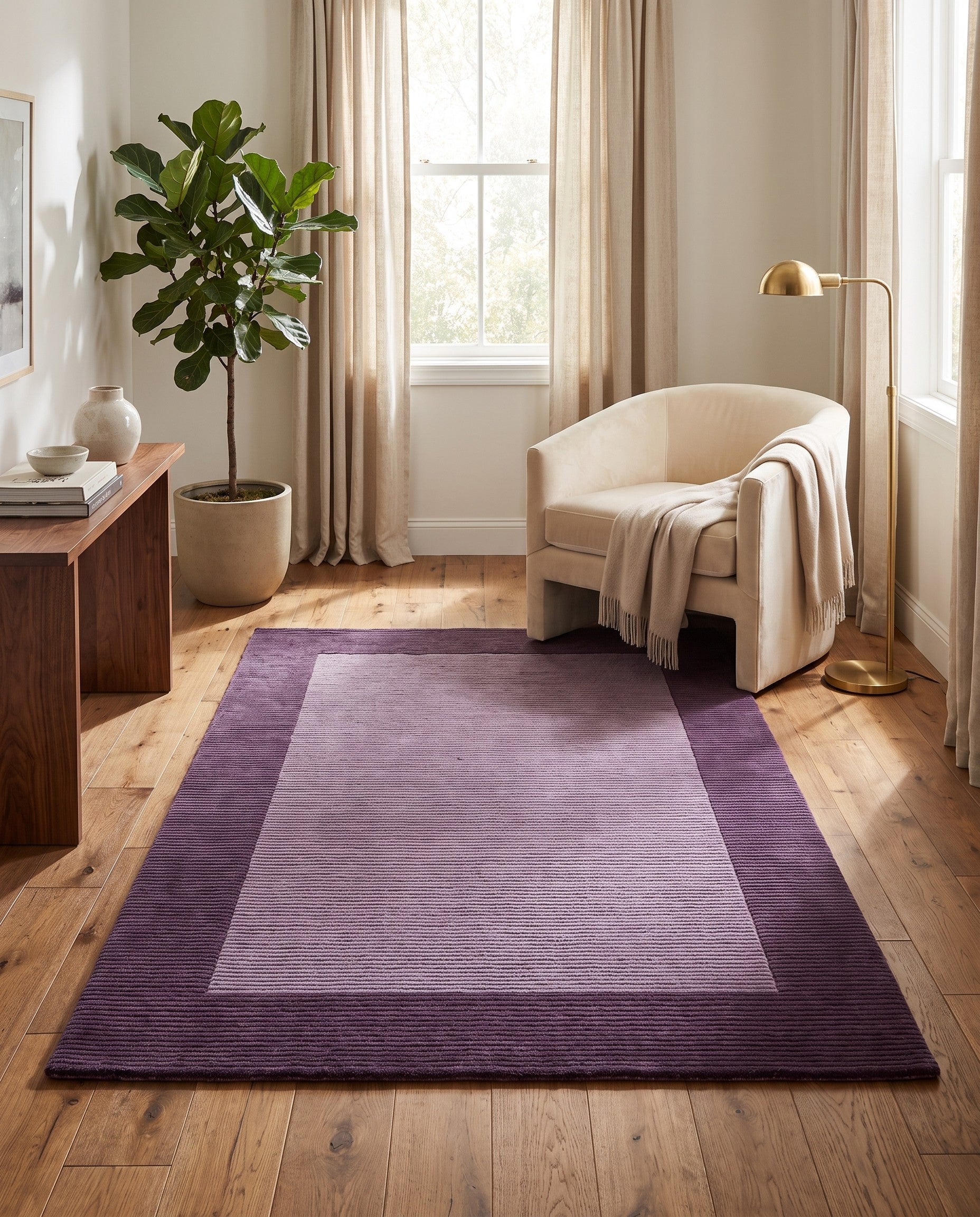3' 11 x 6' Hand Knotted Darya Wool Rug