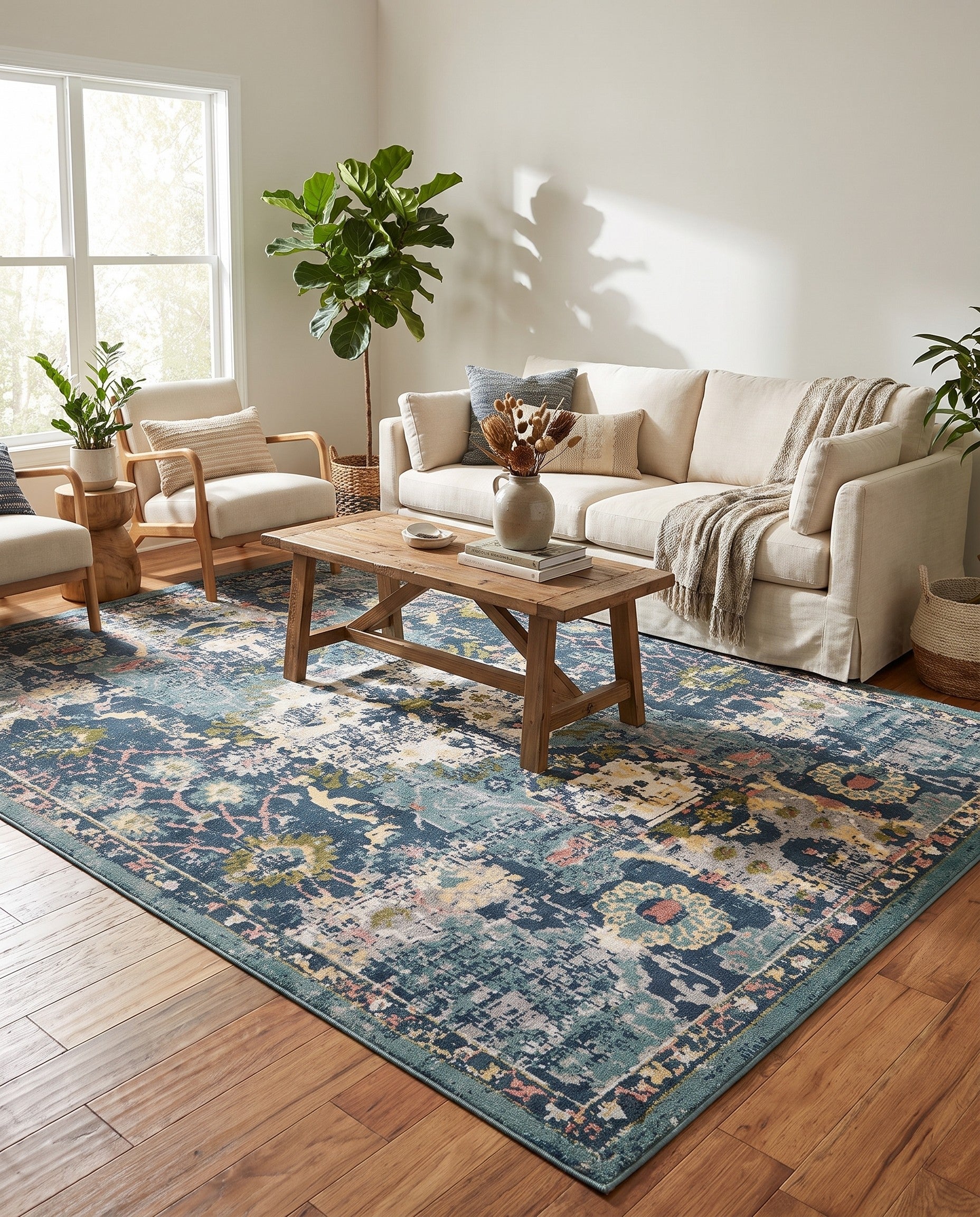 Navy Blue Charleston Rug