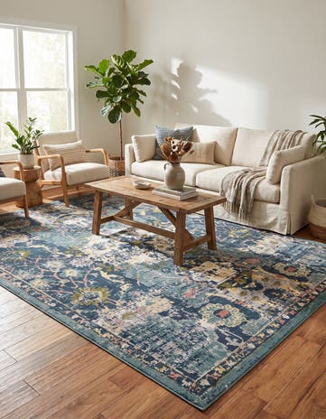Navy Blue Charleston Rug