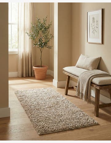 2' x 4' 1 Haka Deluxe Shag Runner Rug