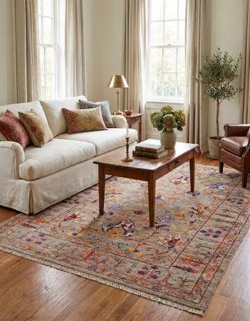 4' 1 x 5' 11 Hand Knotted Ariana Ziegler Rug