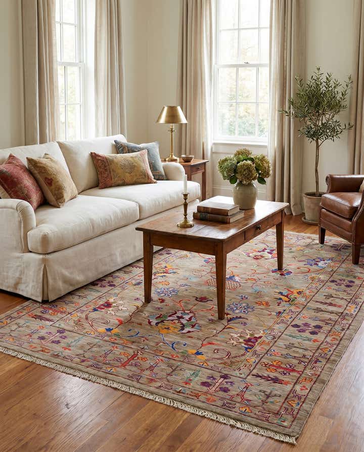 4' 1 x 5' 11 Hand Knotted Ariana Ziegler Rug