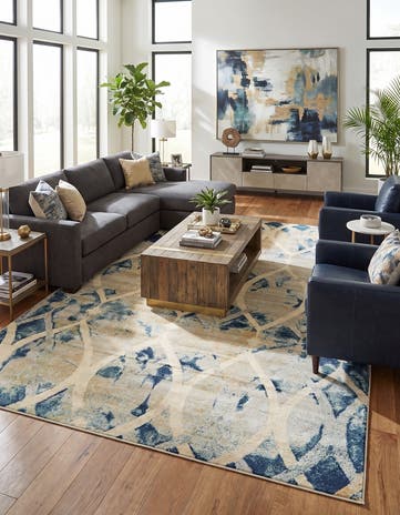 Navy Blue Gossamer Rug