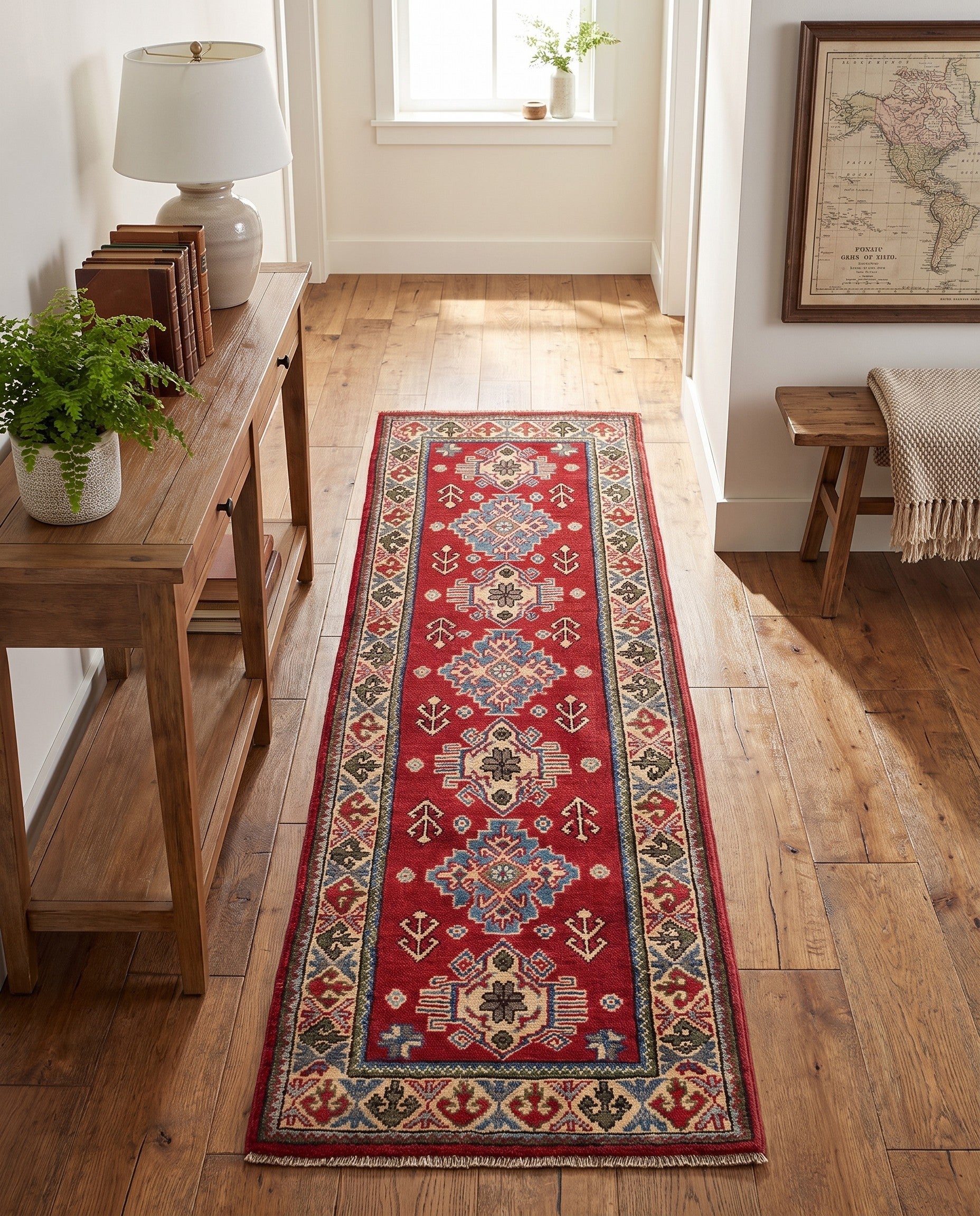 2' x 5' 10 Hand Knotted Kazak Runner Rug