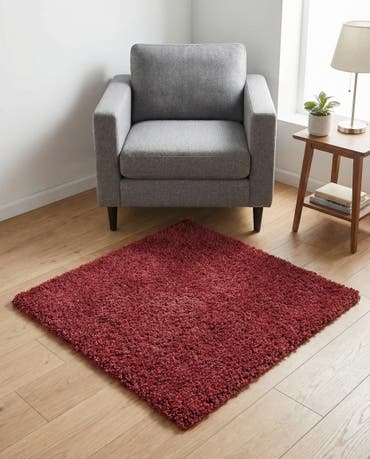  3' x 3' Zermatt Shag Square Rug