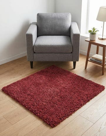 Poppy Zermatt Shag Square Rug