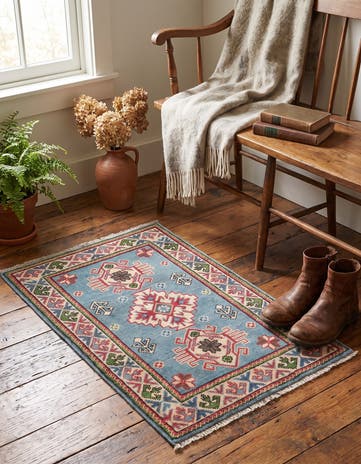 1' 10 x 2' 11 Hand Knotted Kazak Rug