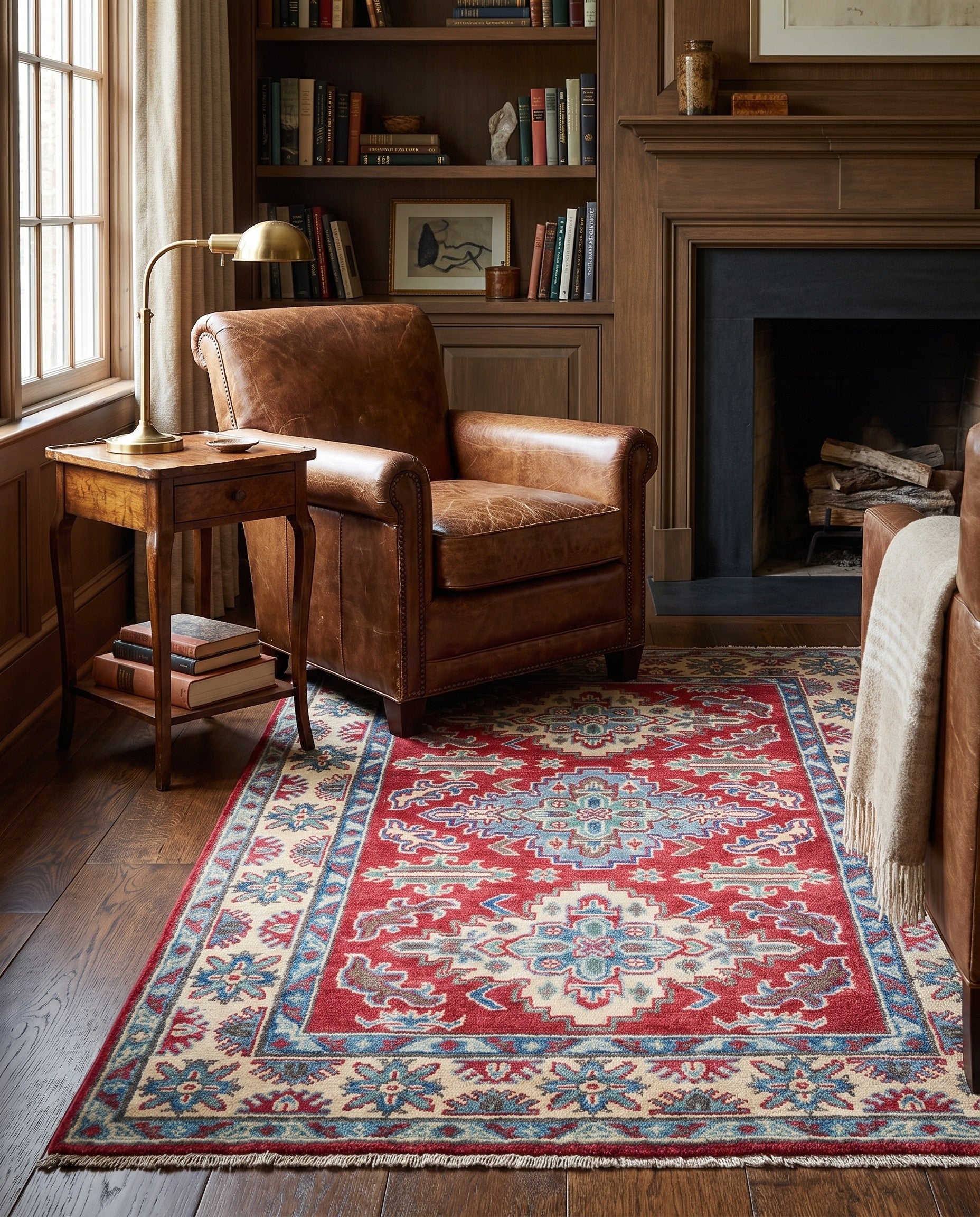 3' 4 x 5' 1 Hand Knotted Kazak Rug