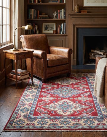 3' 4 x 5' 1 Hand Knotted Kazak Rug