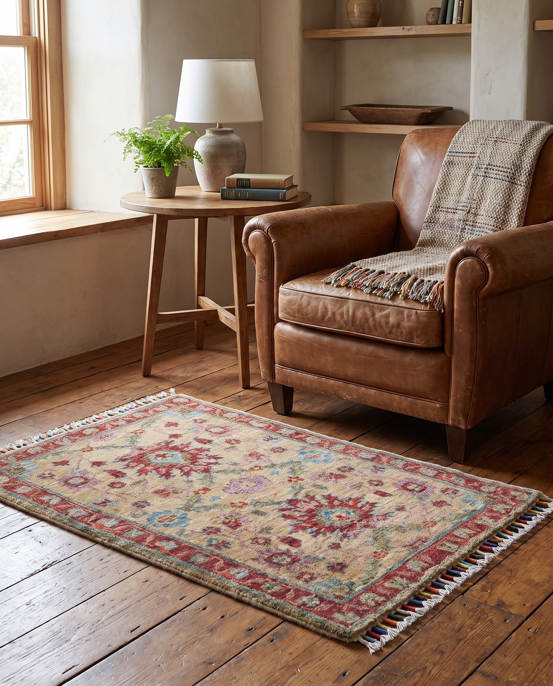 1' 10 x 2' 11 Hand Knotted Ziegler Rug