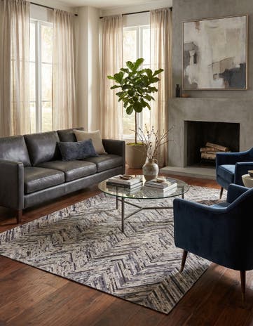 4' 11 x 8' 1 Cowhide Stocks Rug