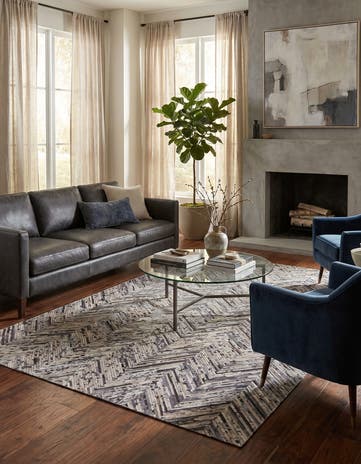 4' 11 x 8' 1 Cowhide Stocks Rug