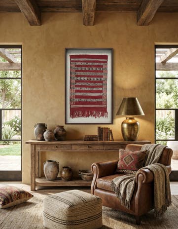 2' 1 x 3' 5 Textile Wall Art Rug