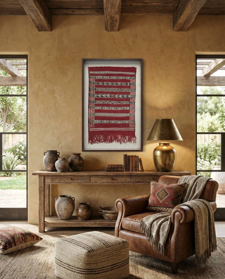 Detail image of 2' 1 x 3' 5 Textile Wall Art Rug