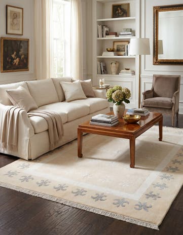 4' 10 x 6' 7 Hand Knotted Darya Wool Rug
