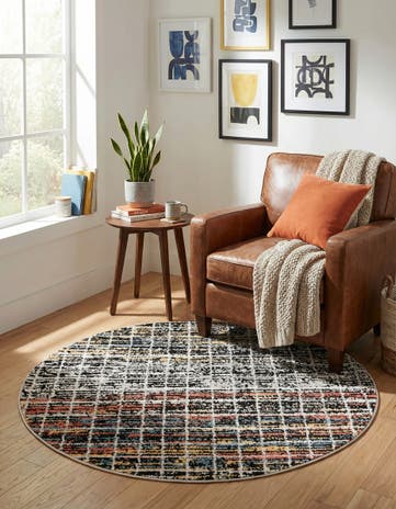 3' 3 x 3' 3 Aramis Round Rug