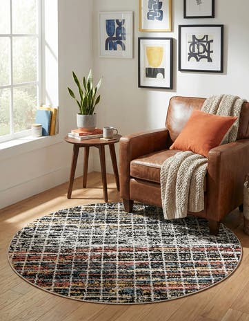 3' 3 x 3' 3 Aramis Round Rug