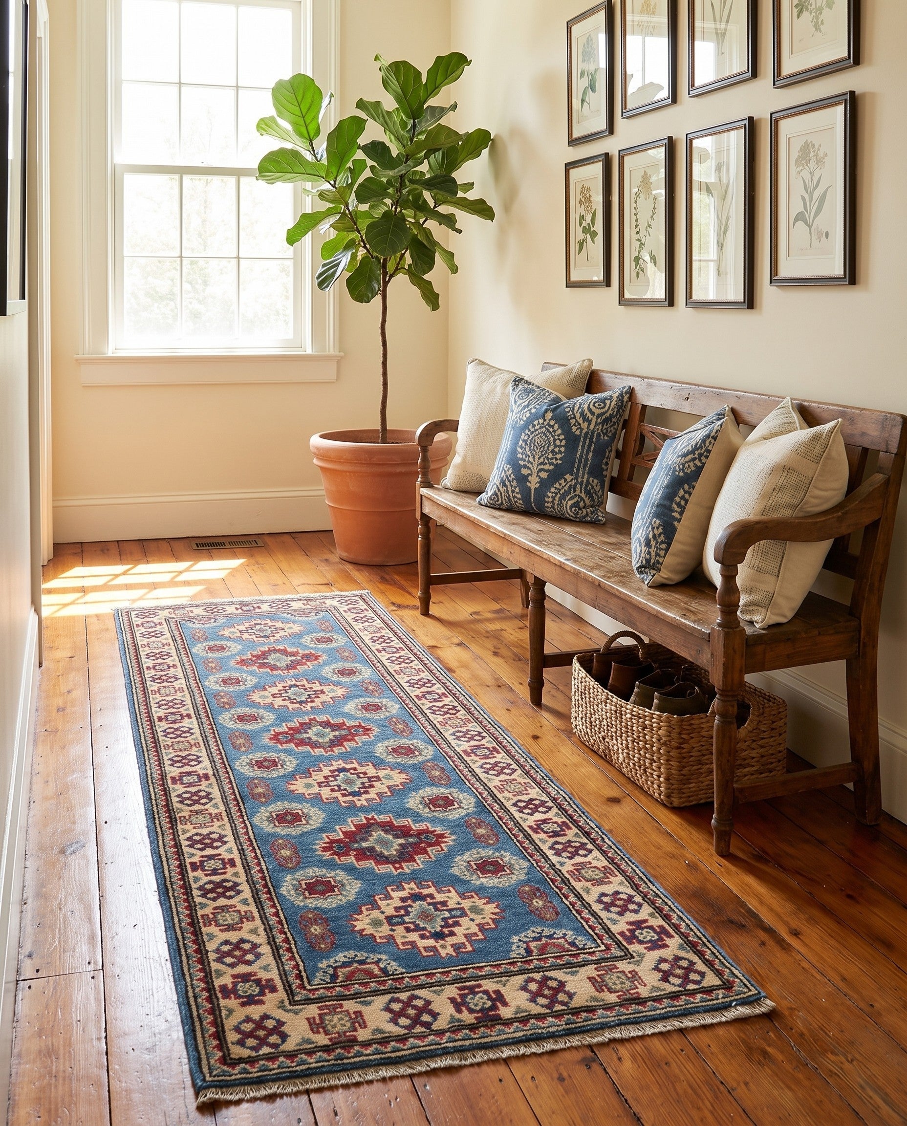 2' x 5' 11 Hand Knotted Kazak Runner Rug
