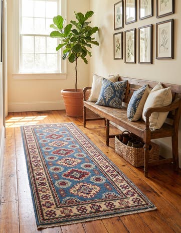2' x 5' 11 Hand Knotted Kazak Runner Rug