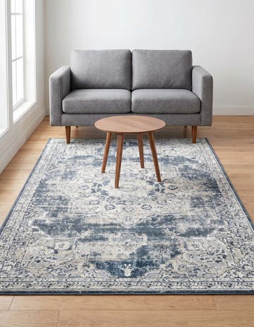 Dark Blue Eliza Rug
