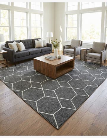 10' x 10' Trellis Frieze Square Rug