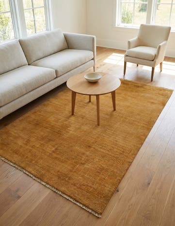 4' 6 x 6' 2 Hand Knotted Modern Ziegler Wool Rug