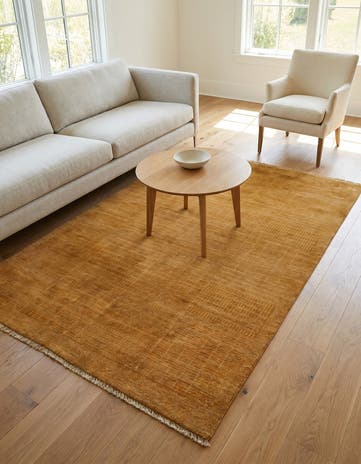 4' 6 x 6' 2 Hand Knotted Modern Ziegler Wool Rug