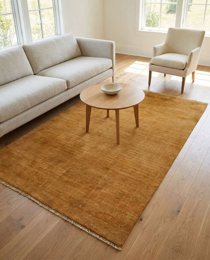 4' 6 x 6' 2 Hand Knotted Modern Ziegler Wool Rug