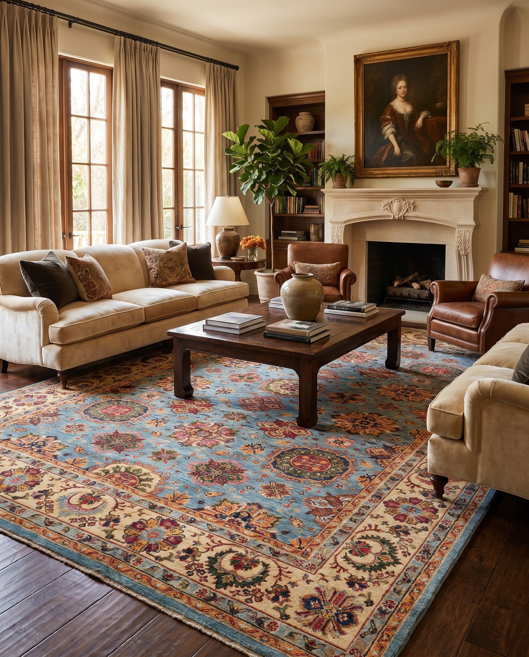 7' x 9' 11 Hand Knotted Ariana Ziegler Rug