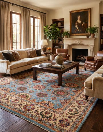 7' x 9' 11 Hand Knotted Ariana Ziegler Rug