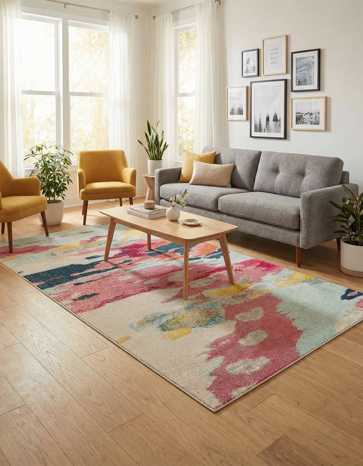 Detail image of 5' x 8' Washable Hyacinth Rug