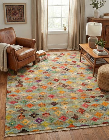 4' 4 x 6' 2 Hand Knotted Balouch Wool Rug