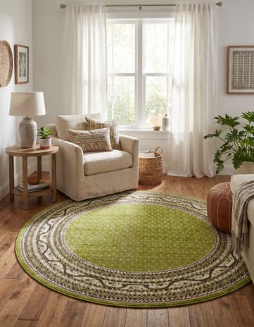 Green SoHo Round Rug